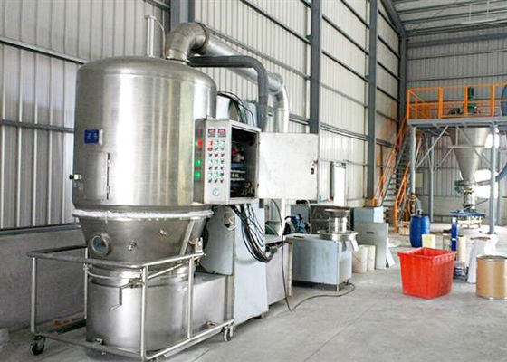 El secador en lecho fluidificado vertical de la especia SUS304, 50-120KG/H pulveriza el equipo de sequedad